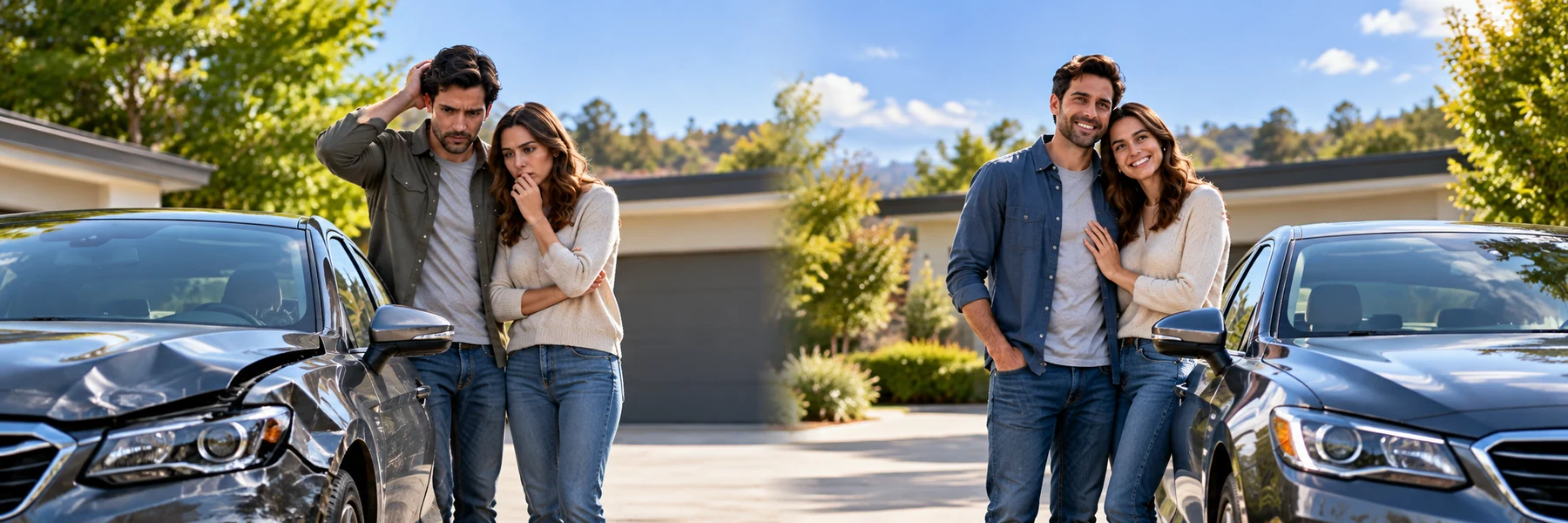 Auto insurance before and after