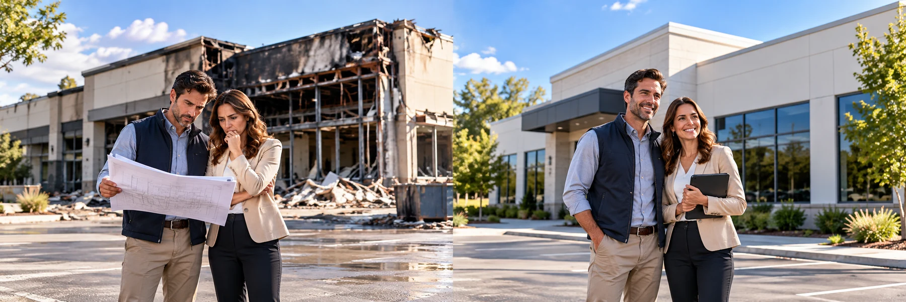 Commercial property insurance before and after