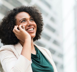 woman talking on phone 5